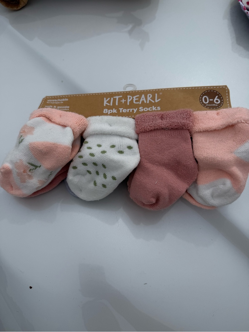 Pearl Baby Terry Sock 4-Pack — Pink & Dusty Rose Mix